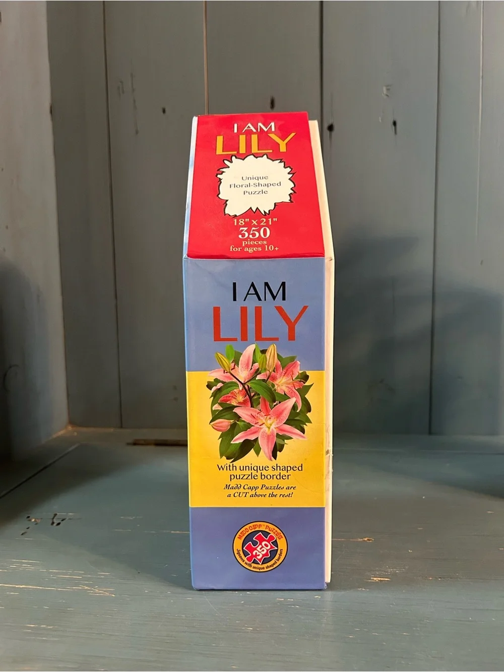 “I AM LILY” Floral Jigsaw Puzzle - Pink & Green | 350 Pieces